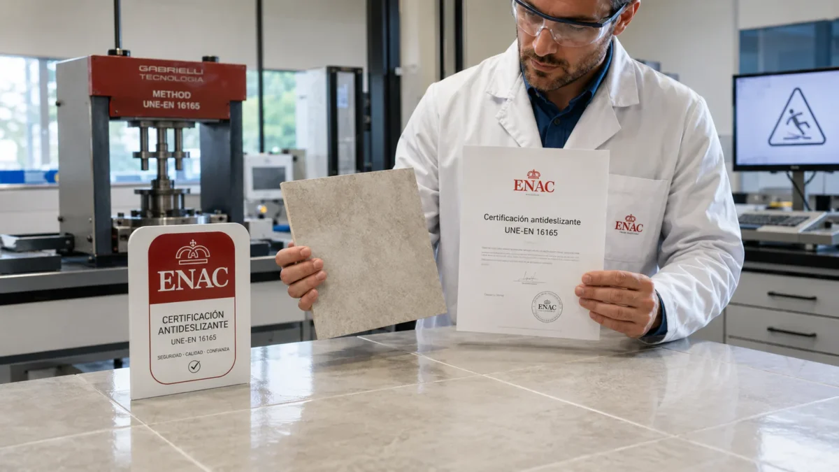 certificación antideslizante ENAC: Certificación antideslizante ENAC: qué garantiza y cuándo es obligatoria